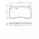 BOSCH 0 986 494 207 Bremsbelagsatz, Scheibenbremse
