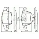 BOSCH 0 986 494 203 Bremsbelagsatz, Scheibenbremse