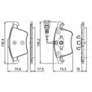 BOSCH 0 986 494 203 Bremsbelagsatz, Scheibenbremse