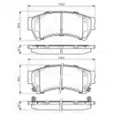 BOSCH 0 986 494 221 Bremsbelagsatz, Scheibenbremse