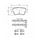 BOSCH 0 986 494 222 Bremsbelagsatz, Scheibenbremse