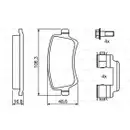 BOSCH 0 986 494 213 Bremsbelagsatz, Scheibenbremse
