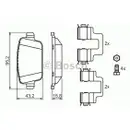 BOSCH 0 986 494 214 Bremsbelagsatz, Scheibenbremse