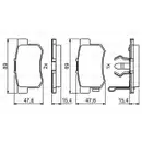 BOSCH 0 986 494 233 Bremsbelagsatz, Scheibenbremse