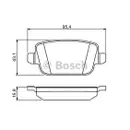 BOSCH 0 986 494 247 Bremsbelagsatz, Scheibenbremse