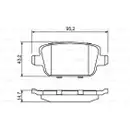 BOSCH 0 986 494 247 Bremsbelagsatz, Scheibenbremse