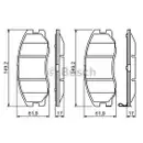 BOSCH 0 986 494 250 Bremsbelagsatz, Scheibenbremse