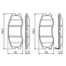BOSCH 0 986 494 250 Bremsbelagsatz, Scheibenbremse