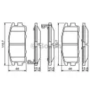 BOSCH 0 986 494 251 Bremsbelagsatz, Scheibenbremse