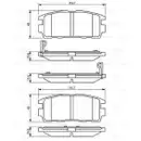 BOSCH 0 986 494 251 Bremsbelagsatz, Scheibenbremse