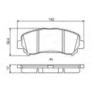 BOSCH 0 986 494 244 Bremsbelagsatz, Scheibenbremse