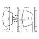 BOSCH 0 986 494 245 Bremsbelagsatz, Scheibenbremse