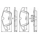 BOSCH 0 986 494 246 Bremsbelagsatz, Scheibenbremse