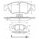 BOSCH 0 986 494 259 Bremsbelagsatz, Scheibenbremse