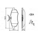 BOSCH 0 986 494 262 Bremsbelagsatz, Scheibenbremse