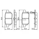 BOSCH 0 986 494 255 Bremsbelagsatz, Scheibenbremse