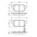 BOSCH 0 986 494 255 Bremsbelagsatz, Scheibenbremse