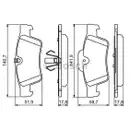 BOSCH 0 986 494 256 Bremsbelagsatz, Scheibenbremse