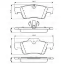 BOSCH 0 986 494 256 Bremsbelagsatz, Scheibenbremse