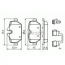 BOSCH 0 986 494 269 Bremsbelagsatz, Scheibenbremse