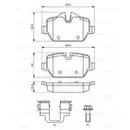 BOSCH 0 986 494 269 Bremsbelagsatz, Scheibenbremse