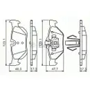 BOSCH 0 986 494 272 Bremsbelagsatz, Scheibenbremse
