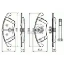 BOSCH 0 986 494 263 Bremsbelagsatz, Scheibenbremse