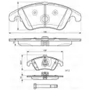 BOSCH 0 986 494 263 Bremsbelagsatz, Scheibenbremse