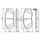 BOSCH 0 986 494 279 Bremsbelagsatz, Scheibenbremse
