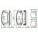 BOSCH 0 986 494 275 Bremsbelagsatz, Scheibenbremse