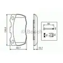 BOSCH 0 986 494 291 Bremsbelagsatz, Scheibenbremse