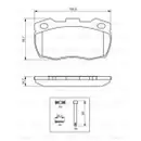 BOSCH 0 986 494 291 Bremsbelagsatz, Scheibenbremse
