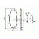 BOSCH 0 986 494 292 Bremsbelagsatz, Scheibenbremse