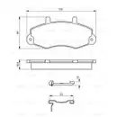 BOSCH 0 986 494 292 Bremsbelagsatz, Scheibenbremse