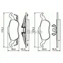BOSCH 0 986 494 284 Bremsbelagsatz, Scheibenbremse