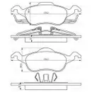 BOSCH 0 986 494 284 Bremsbelagsatz, Scheibenbremse