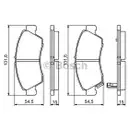BOSCH 0 986 494 299 Bremsbelagsatz, Scheibenbremse
