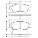 BOSCH 0 986 494 299 Bremsbelagsatz, Scheibenbremse