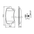 BOSCH 0 986 494 303 Bremsbelagsatz, Scheibenbremse