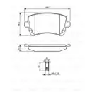 BOSCH 0 986 494 303 Bremsbelagsatz, Scheibenbremse