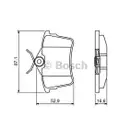 BOSCH 0 986 494 304 Bremsbelagsatz, Scheibenbremse