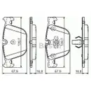 BOSCH 0 986 494 294 Bremsbelagsatz, Scheibenbremse