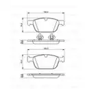 BOSCH 0 986 494 305 Bremsbelagsatz, Scheibenbremse