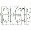 BOSCH 0 986 494 321 Bremsbelagsatz, Scheibenbremse