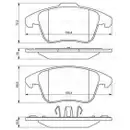 BOSCH 0 986 494 324 Bremsbelagsatz, Scheibenbremse