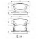 BOSCH 0 986 494 329 Bremsbelagsatz, Scheibenbremse