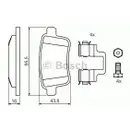 BOSCH 0 986 494 331 Bremsbelagsatz, Scheibenbremse