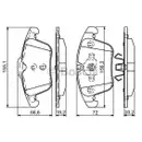 BOSCH 0 986 494 342 Bremsbelag