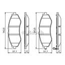 BOSCH 0 986 494 343 Bremsbelagsatz, Scheibenbremse
