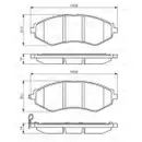 BOSCH 0 986 494 343 Bremsbelagsatz, Scheibenbremse